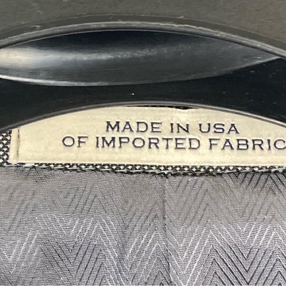 Joseph Abboud Tollegno 1900 Wool Extreme Slim Fit Black Blazer Coat USA 44L - Picture 13 of 16